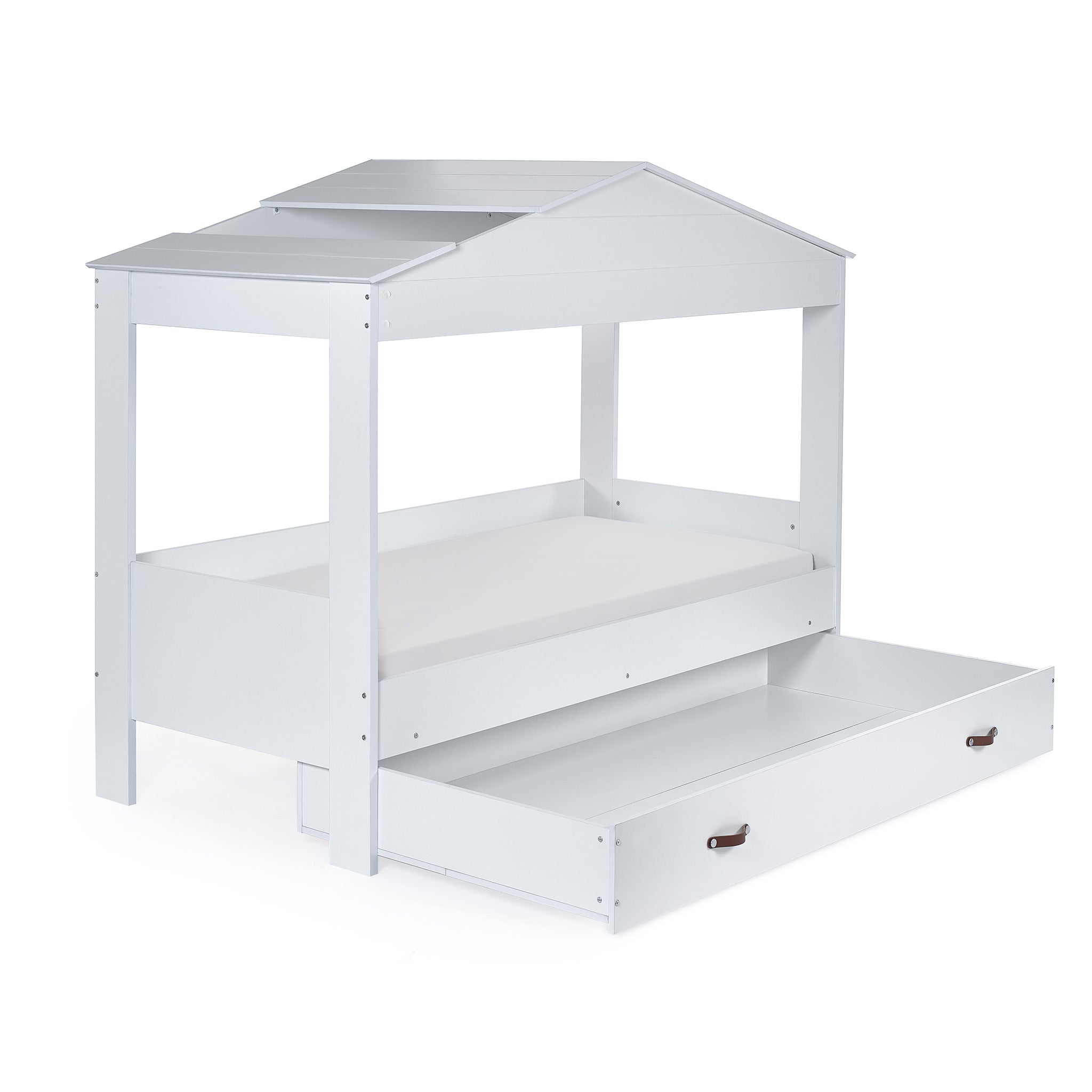 Hut House Low Sleeper Bed with Storage